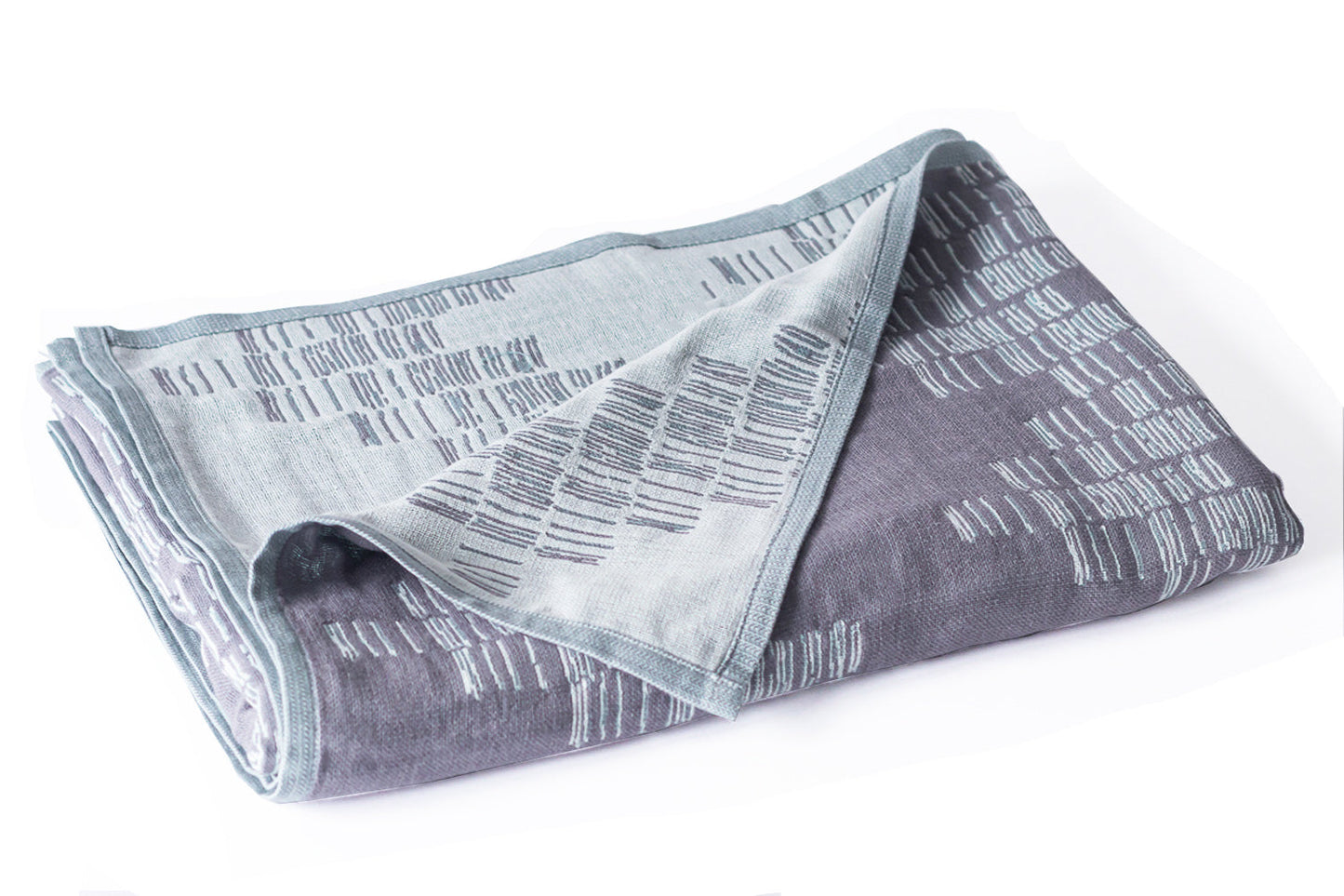 Cotton Throw/Blankets made with organically grown cotton Shoreline Grey 1