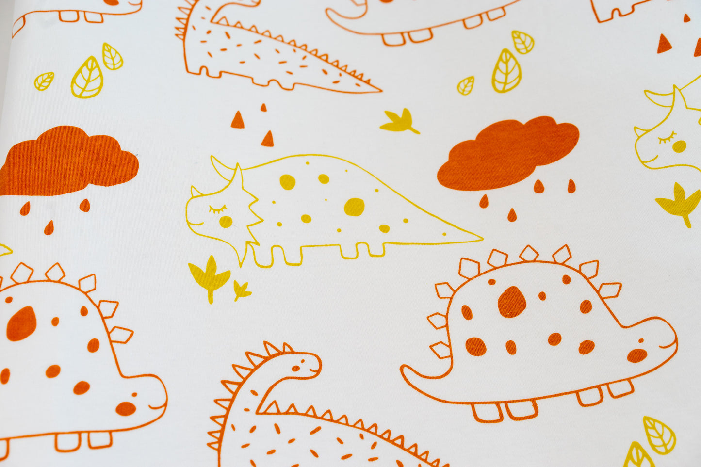 Organic Cotton Interlock Crib Sheet - Dinos - Animal Collection - Magnolia Organics