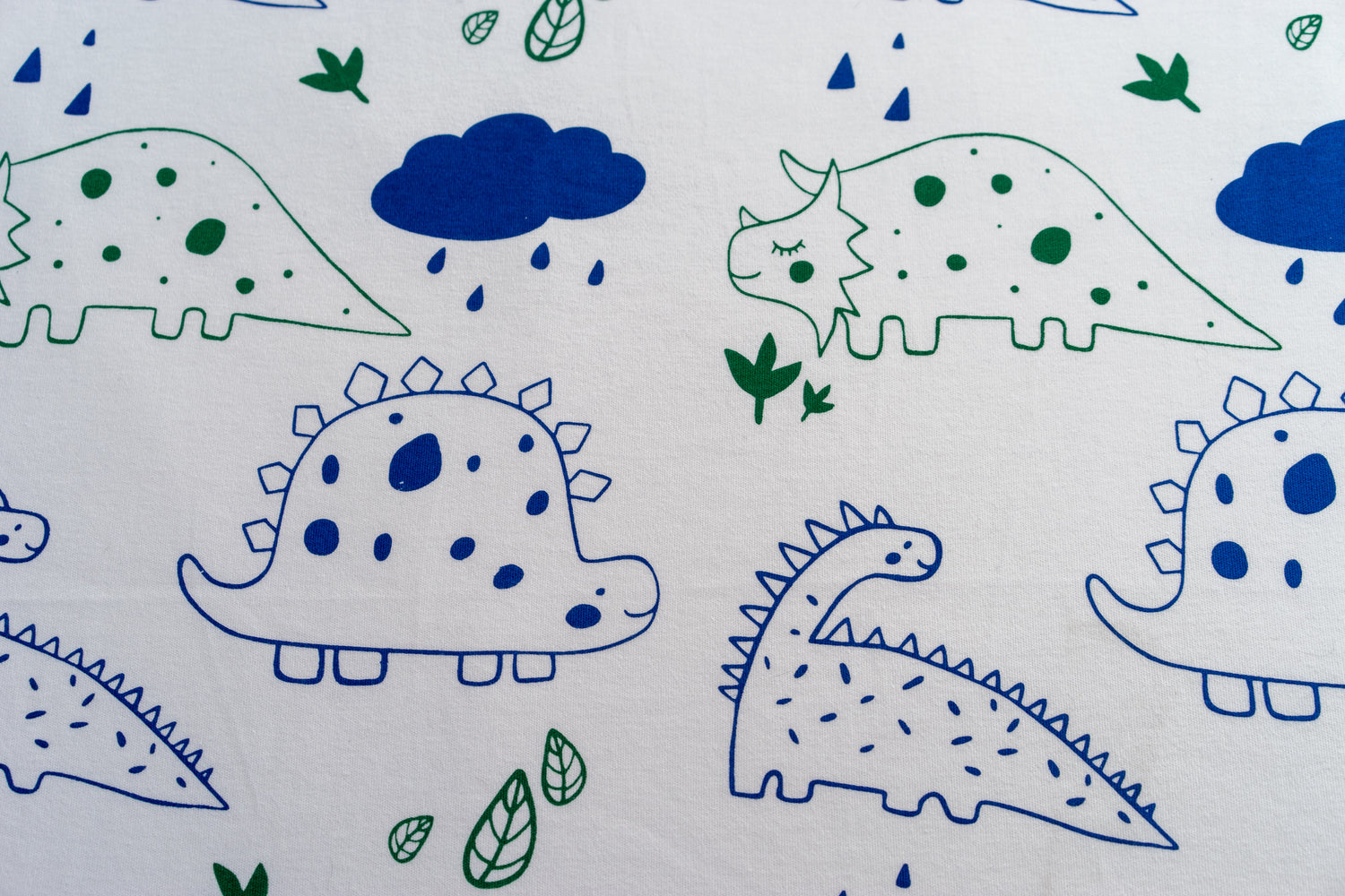 Organic Cotton Interlock Crib Sheet - Dinos - Animal Collection - Magnolia Organics