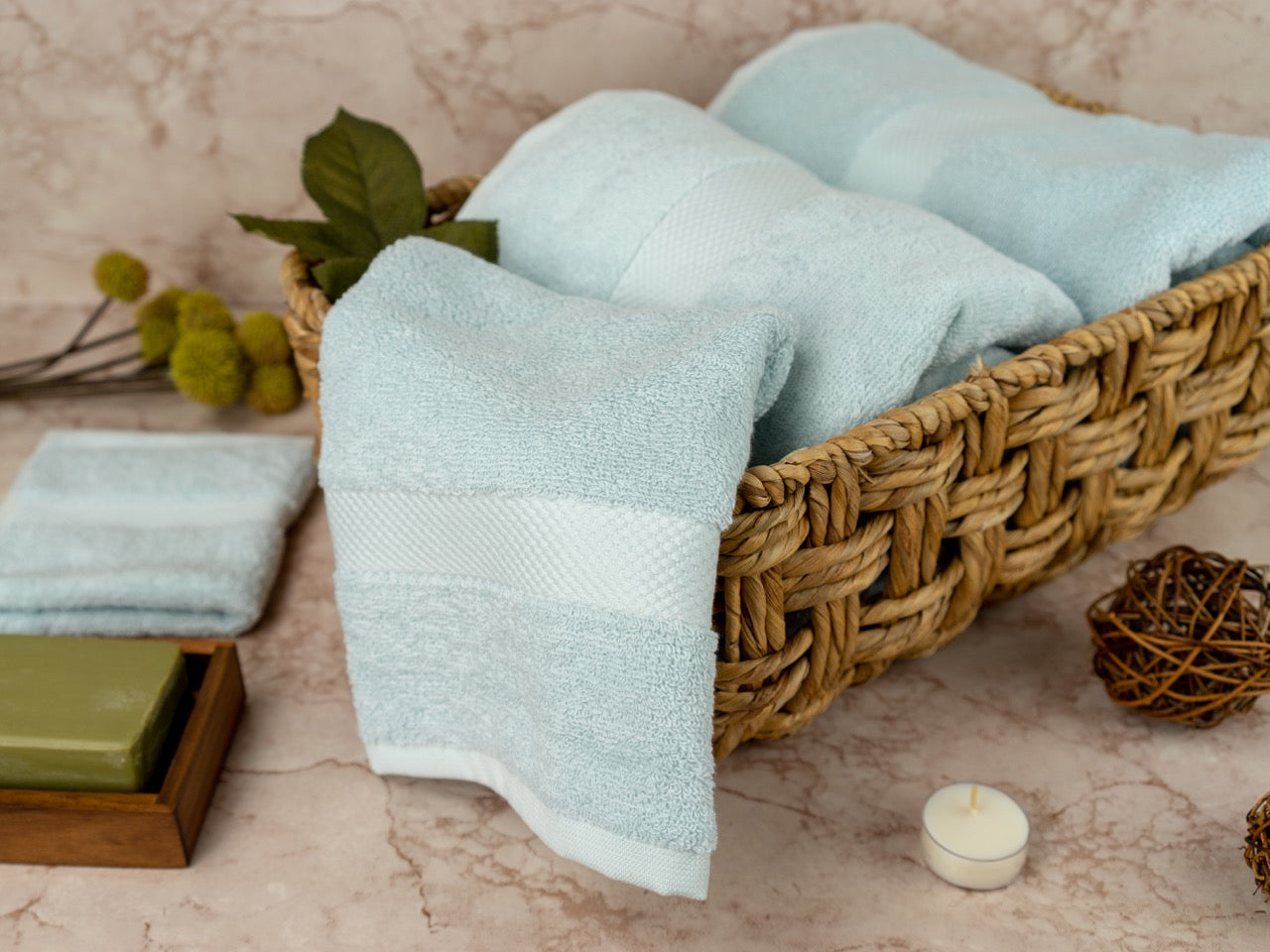 Cozy Organic Cotton Bath Towels