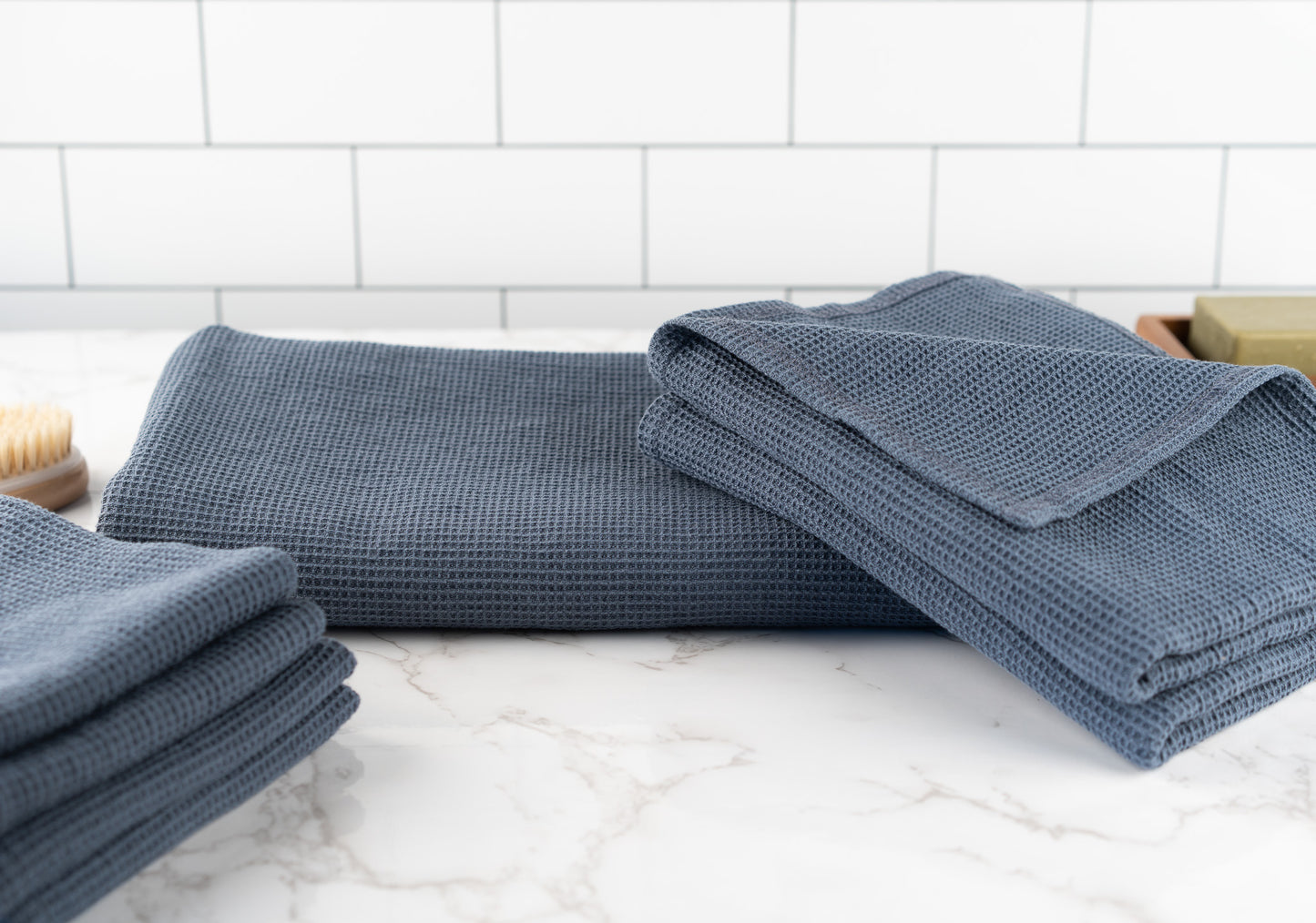 Organic 7pc Waffle Bath Sheet Set