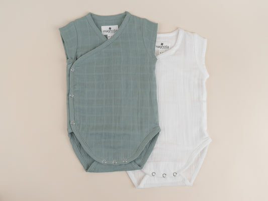 Short-sleeve Kimono Bodysuit