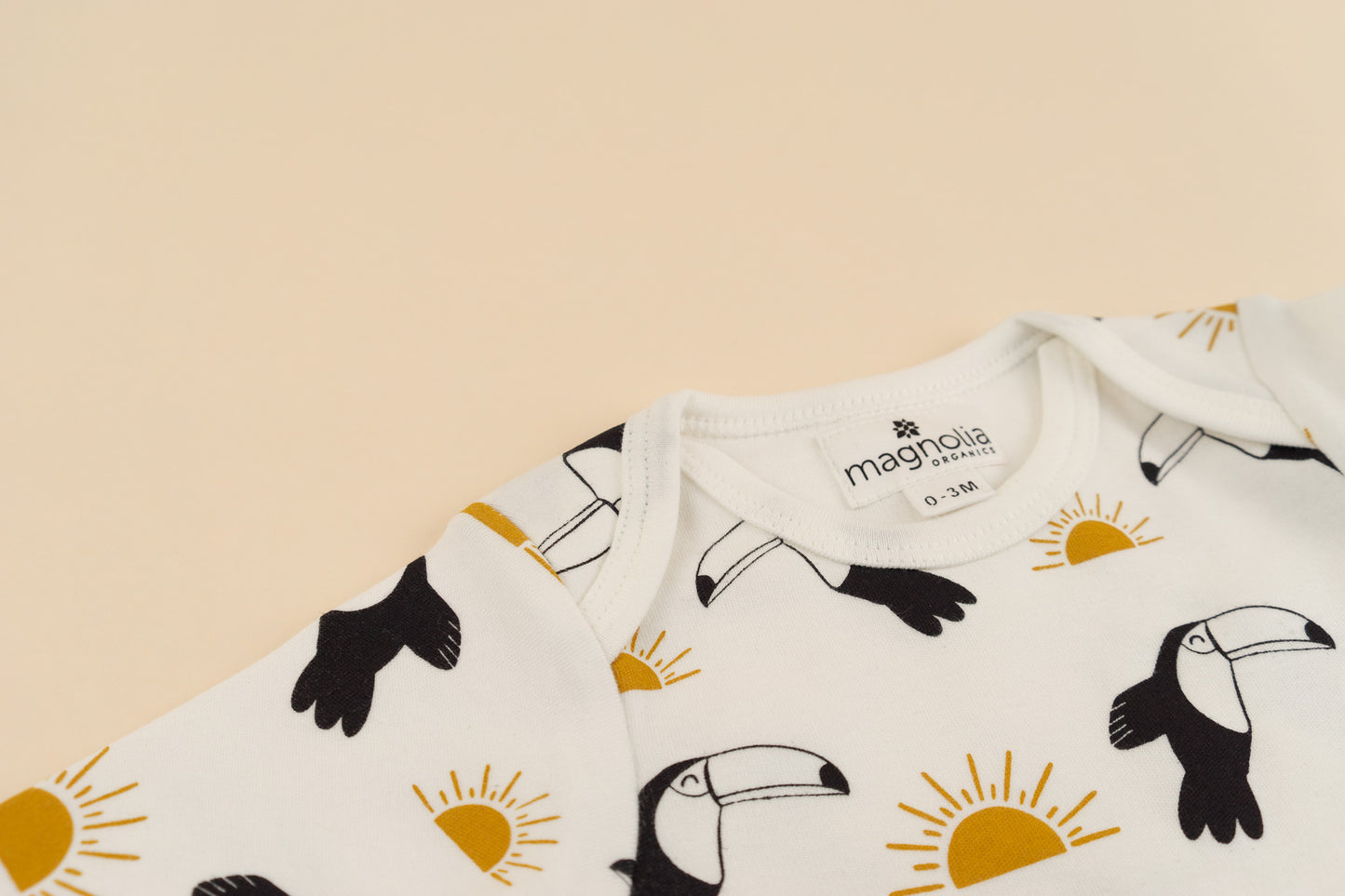 Long-Sleeve Bodysuit - Toucan Sunrise