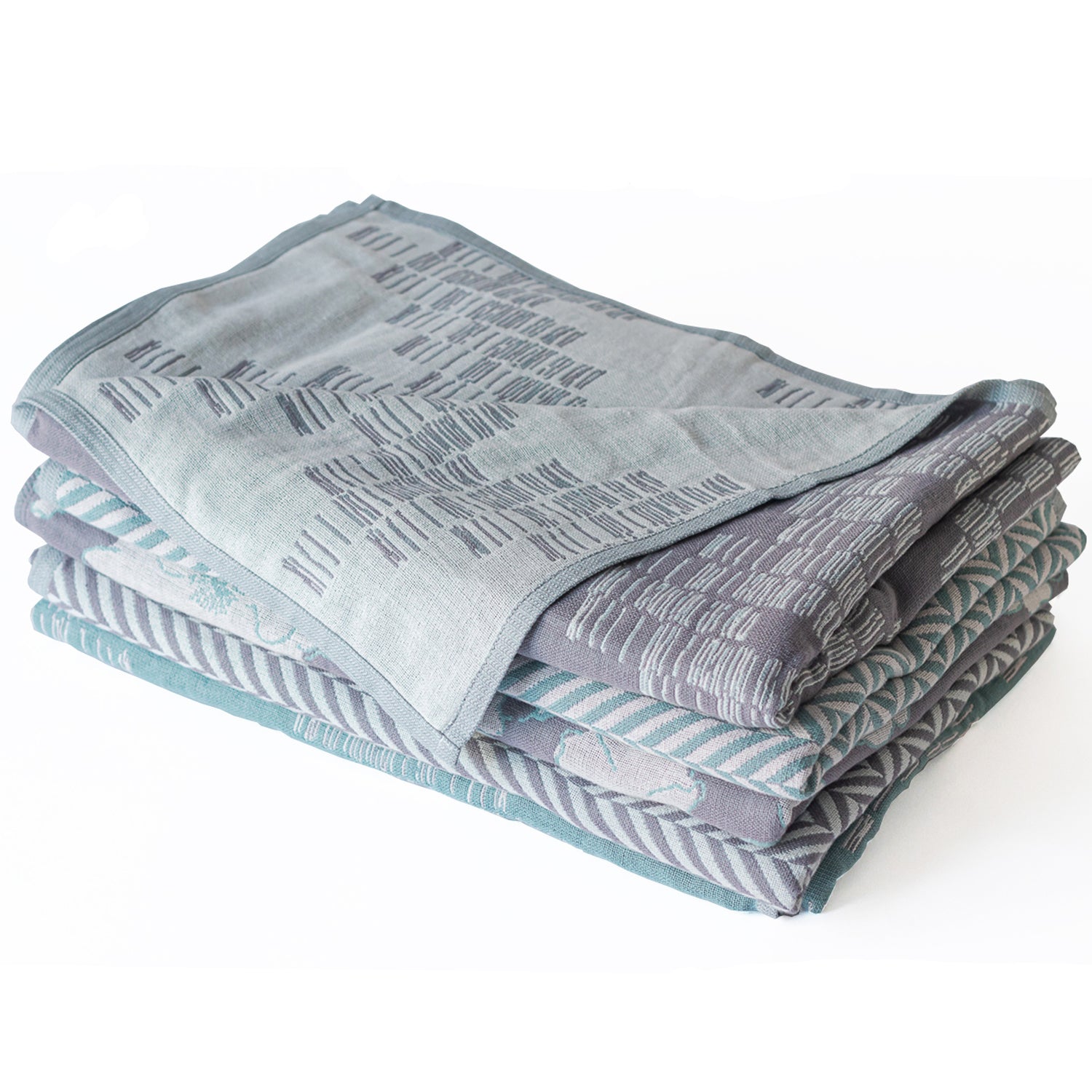 Cotton Throw/Blankets made with organically grown cotton Shoreline Grey 3