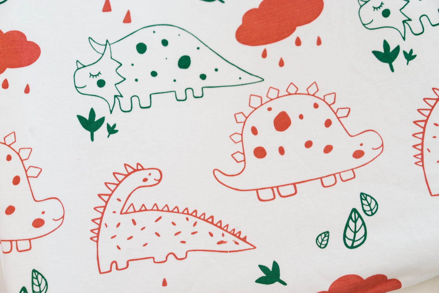 Organic Interlock Toddler Pillowcase - Dinos - Animal Collection - Magnolia Organics