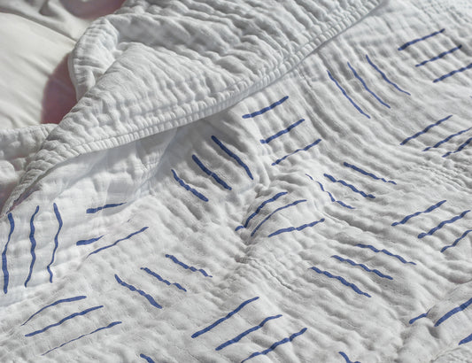 Cloud Collection Blanket - Brush Lines - Magnolia Organics