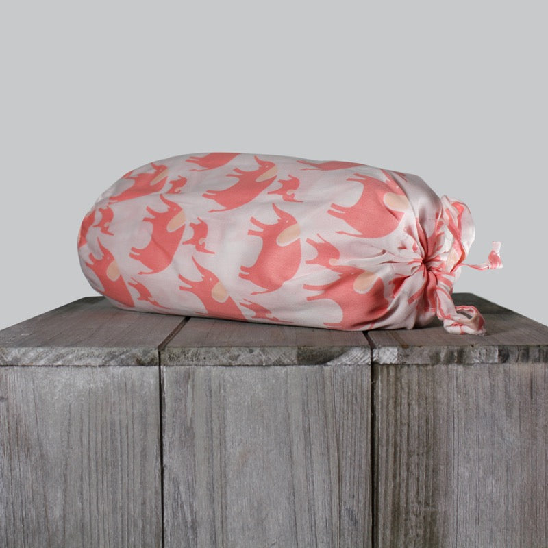 Organic Cotton Sateen Elephant Fitted Crib Sheet - Magnolia Organics